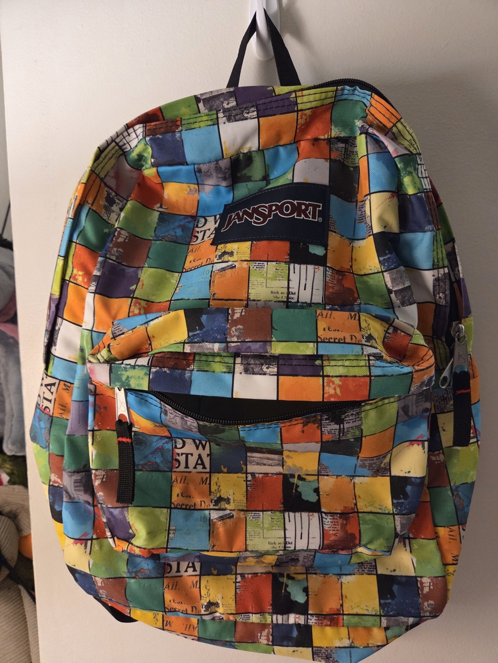 Jansport Colorblock Mosaic Checkerboard Backpack